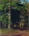 estudio para la pintura cortando leña 1867 paisaje clásico Ivan Ivanovich
